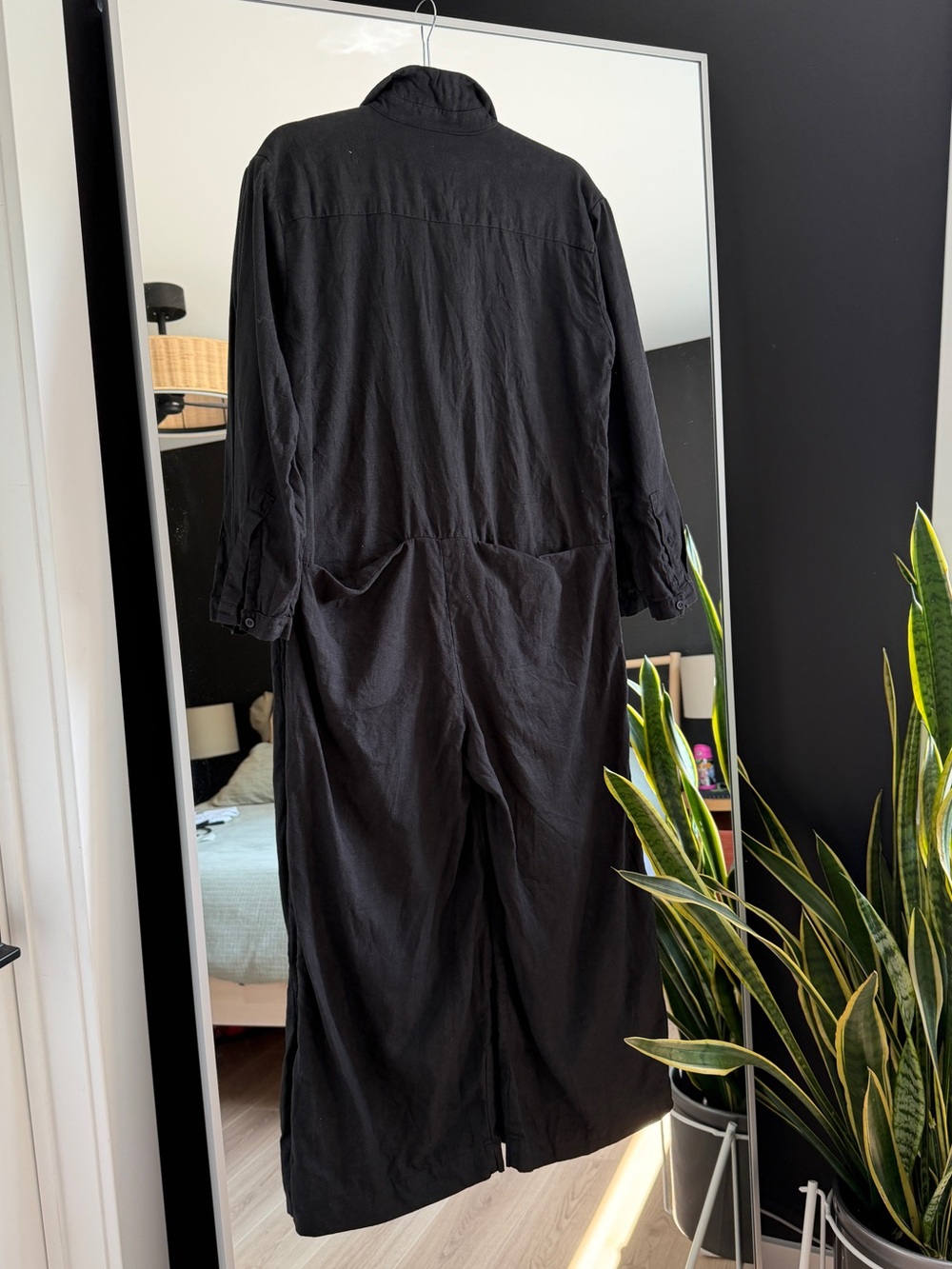 Zii Ropa Black Women's Wade Long-Sleeve Jumpsuit - size medium - Picture 5 of 6